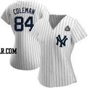 Carson Coleman Women's New York Yankees White Replica Home Name 2024 World Series Jersey