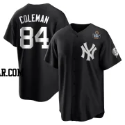 Carson Coleman Youth New York Yankees Black/White Replica 2024 World Series Jersey