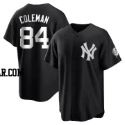 Carson Coleman Youth New York Yankees Black/White Replica Jersey