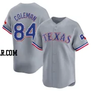 Carson Coleman Youth Texas Rangers Gray Limited Away Jersey