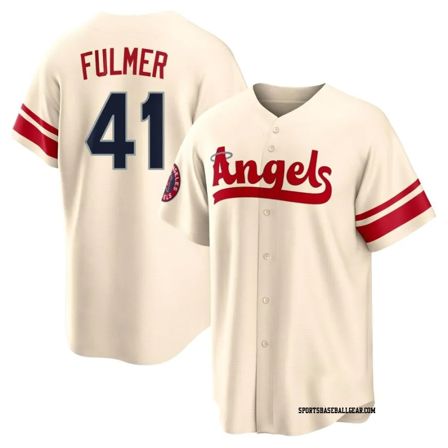 Carson Fulmer Men's Los Angeles Angels Cream Replica 2022 City Connect Jersey