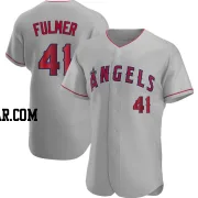 Carson Fulmer Men's Los Angeles Angels Gray Authentic Road Jersey