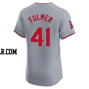 Carson Fulmer Men's Los Angeles Angels Gray Elite Road Jersey