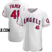 Carson Fulmer Men's Los Angeles Angels White Authentic Jersey