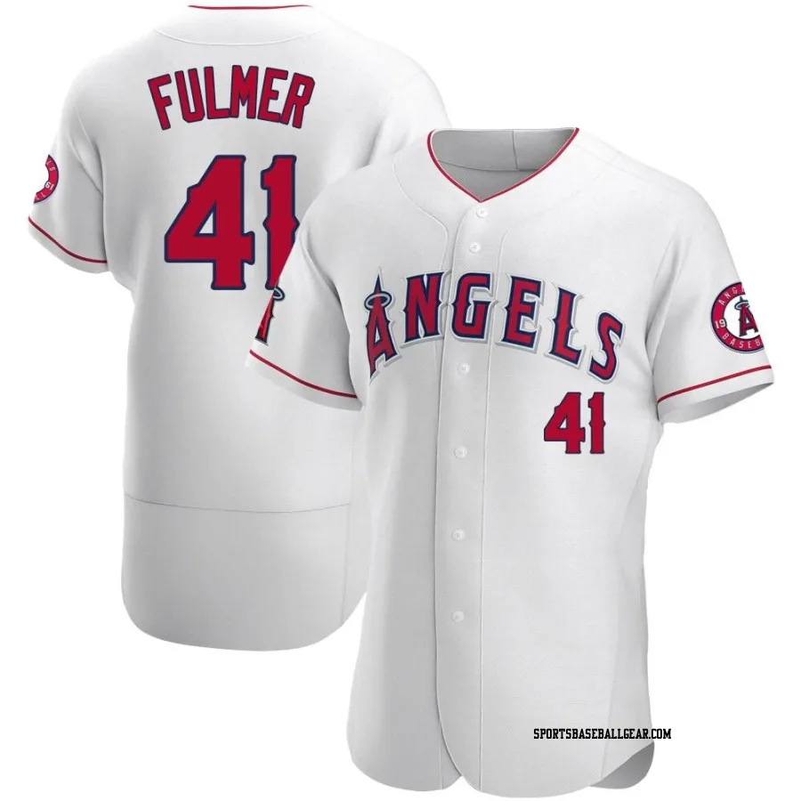 Carson Fulmer Men's Los Angeles Angels White Authentic Jersey