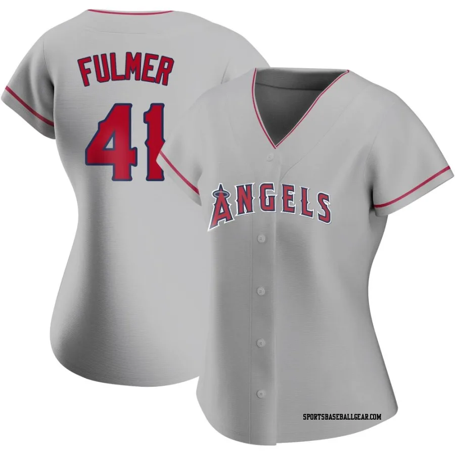 Carson Fulmer Women's Los Angeles Angels Authentic Silver Road Jersey