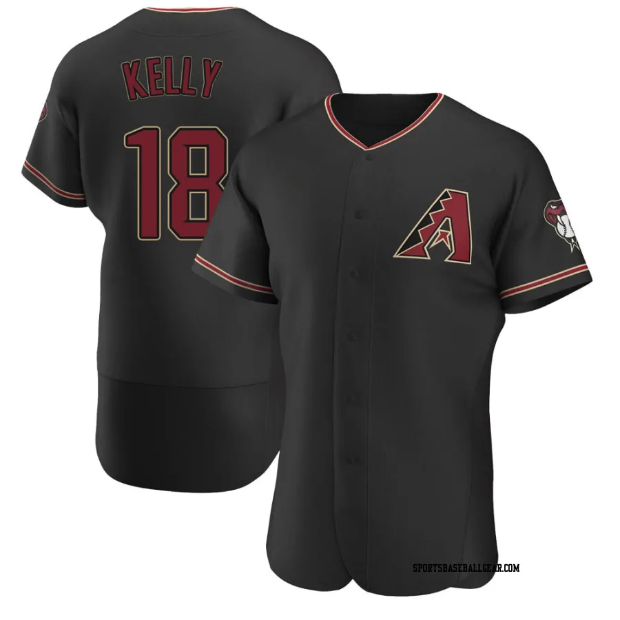 Carson Kelly Men's Arizona Diamondbacks Black Authentic Alternate Jersey