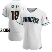 Carson Kelly Men's Arizona Diamondbacks White/Teal Authentic Alternate Jersey