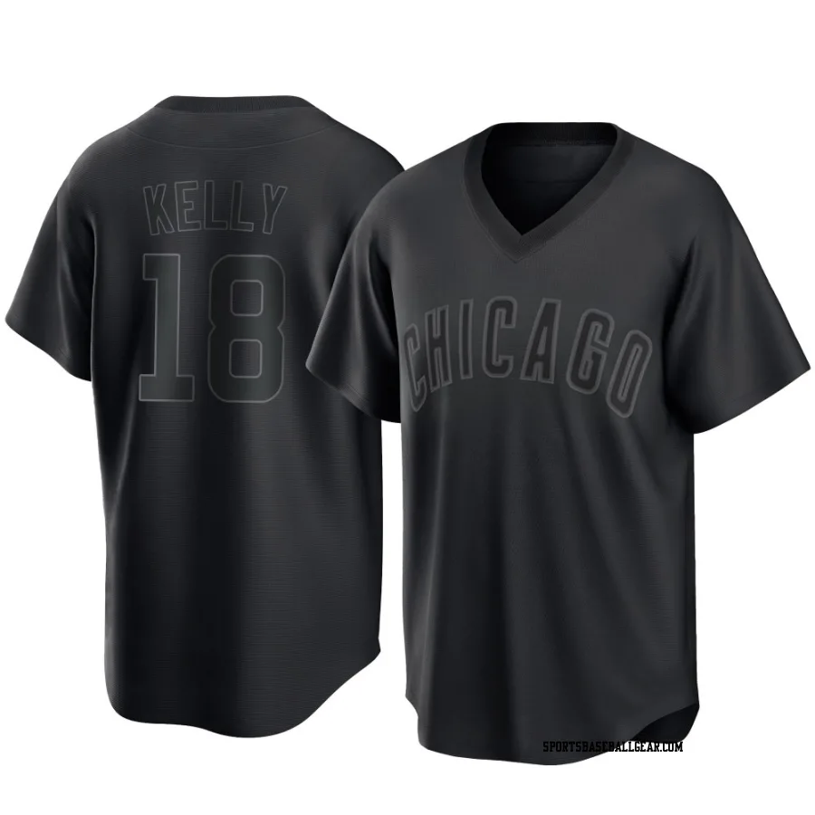 Carson Kelly Men's Chicago Cubs Black Replica Pitch Fashion Jersey