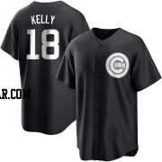 Carson Kelly Men's Chicago Cubs Black/White Replica Jersey