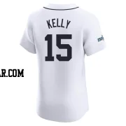 Carson Kelly Men's Detroit Tigers White Elite Home Patch Jersey