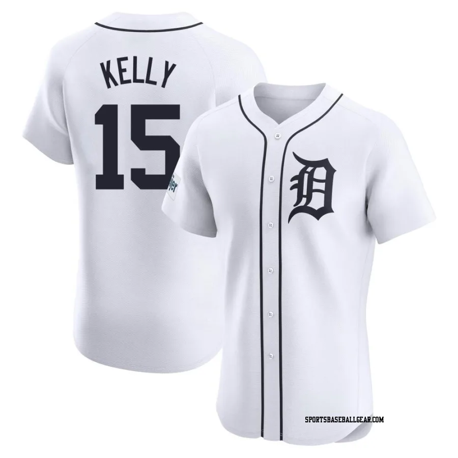 Carson Kelly Men's Detroit Tigers White Elite Home Patch Jersey