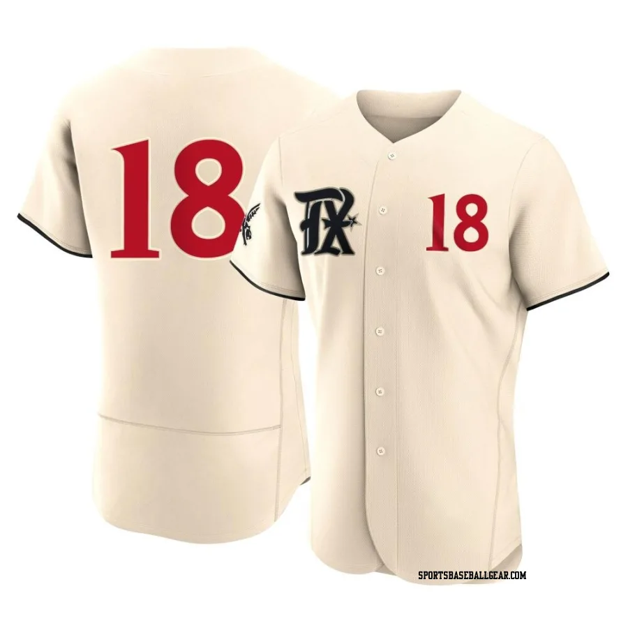 Carson Kelly Men's Texas Rangers Cream Authentic 2023 City Connect Jersey