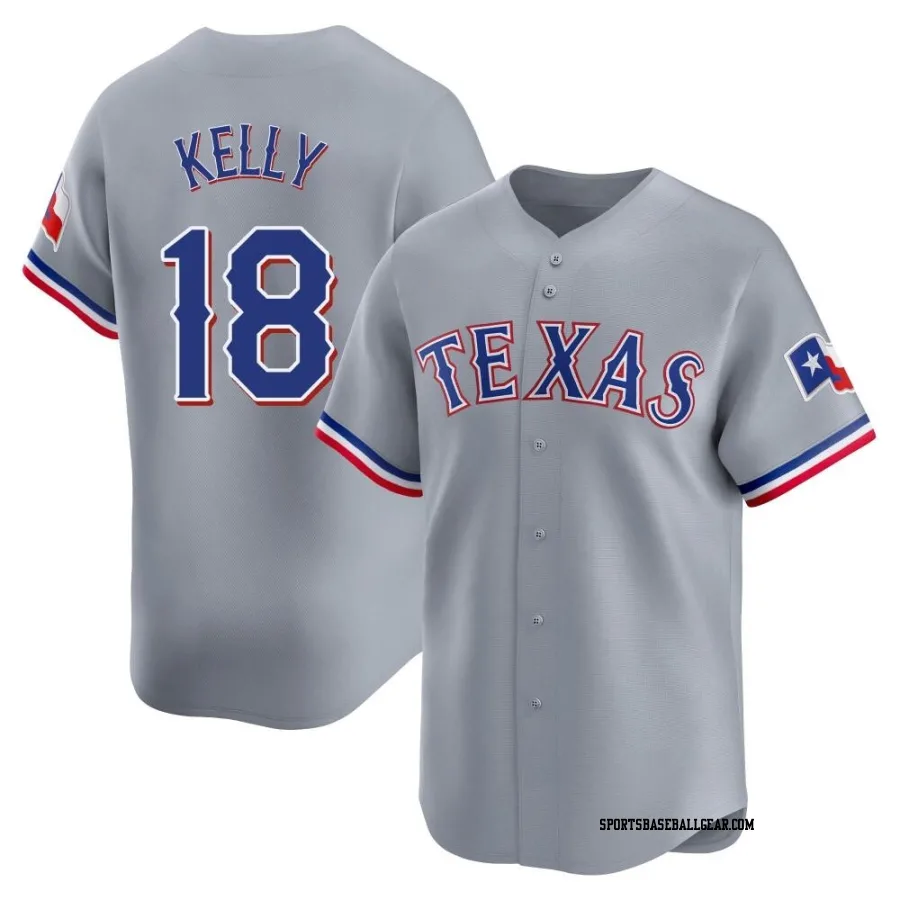 Carson Kelly Men's Texas Rangers Gray Limited Away Jersey