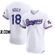 Carson Kelly Men's Texas Rangers White Elite Home Jersey