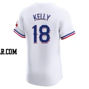 Carson Kelly Men's Texas Rangers White Elite Home Jersey