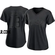 Carson Kelly Women's Chicago Cubs Black Replica Pitch Fashion Jersey