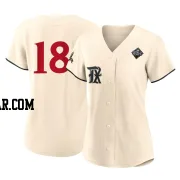 Carson Kelly Women's Texas Rangers Cream Replica 2023 City Connect 2023 World Series Jersey