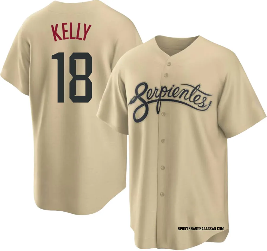 Carson Kelly Youth Arizona Diamondbacks Gold Replica 2021 City Connect Cool Base Jersey