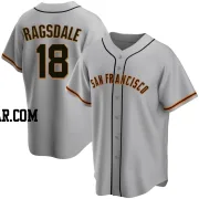 Carson Ragsdale Men's San Francisco Giants Gray Replica Road Jersey