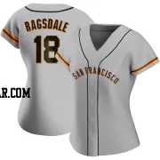 Carson Ragsdale Women's San Francisco Giants Gray Authentic Road Jersey