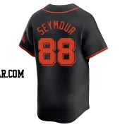 Carson Seymour Men's San Francisco Giants Black Limited Alternate Jersey