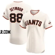 Carson Seymour Men's San Francisco Giants Cream Elite Home Jersey