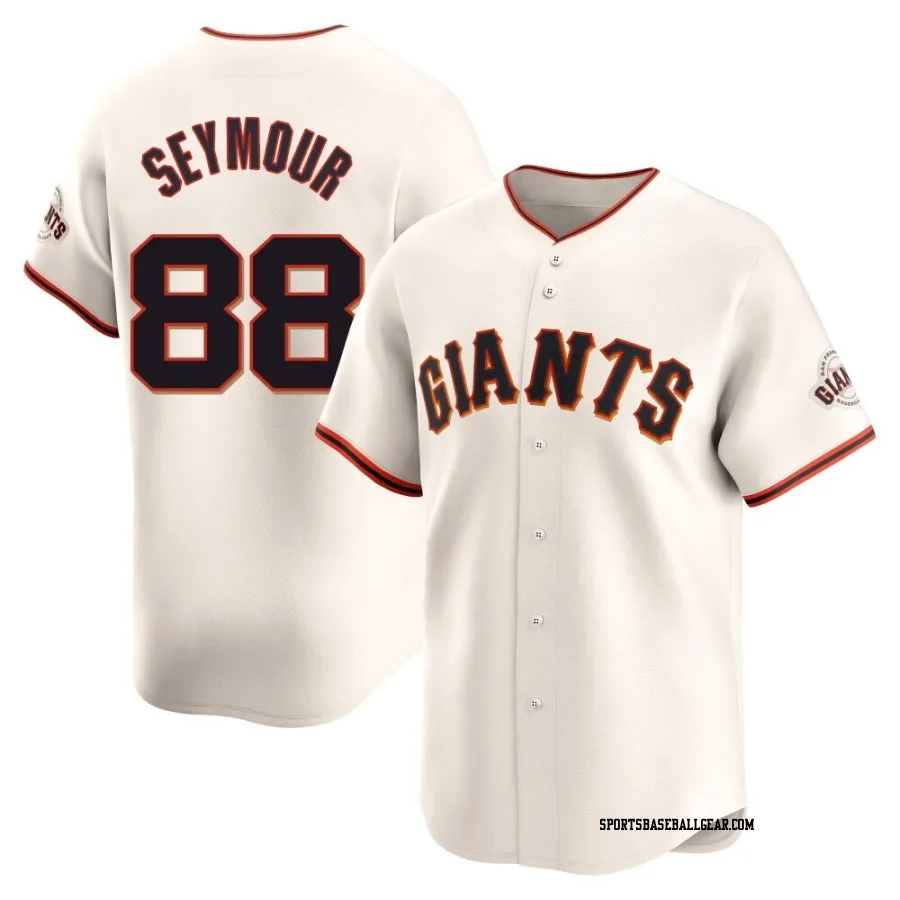 Carson Seymour Men's San Francisco Giants Cream Limited Home Jersey