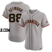 Carson Seymour Men's San Francisco Giants Gray Elite Road Jersey