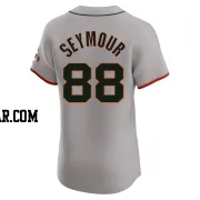 Carson Seymour Men's San Francisco Giants Gray Elite Road Jersey