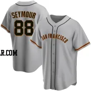 Carson Seymour Men's San Francisco Giants Gray Replica Road Jersey