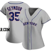 Carson Seymour Women's New York Mets Gray Authentic Road Jersey