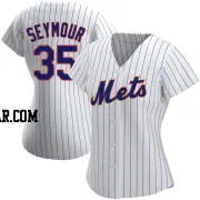 Carson Seymour Women's New York Mets White Replica Home Jersey