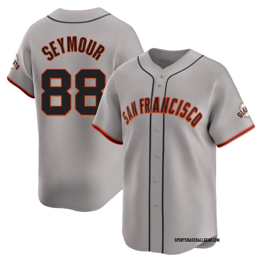 Carson Seymour Youth San Francisco Giants Gray Limited Away Jersey