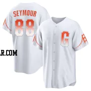 Carson Seymour Youth San Francisco Giants White Replica 2021 City Connect Jersey