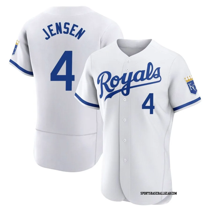 Carter Jensen Men's Kansas City Royals White Authentic 2022 Home Jersey