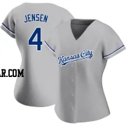 Carter Jensen Women's Kansas City Royals Gray Authentic Road Jersey