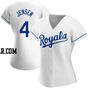 Carter Jensen Women's Kansas City Royals White Authentic Home Jersey