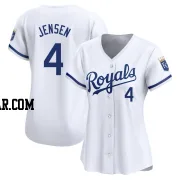 Carter Jensen Women's Kansas City Royals White Limited Home Jersey