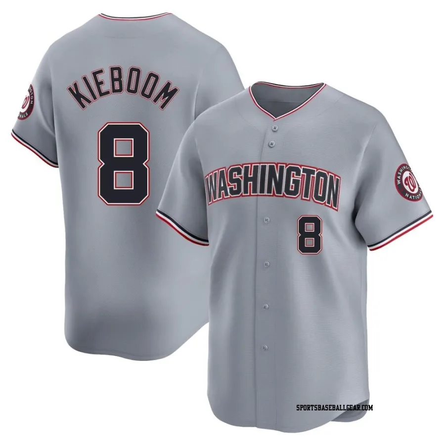 Carter Kieboom Men's Washington Nationals Gray Limited Road Jersey