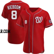 Carter Kieboom Men's Washington Nationals Red Authentic Alternate Jersey