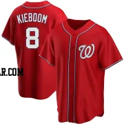 Carter Kieboom Men's Washington Nationals Red Replica Alternate Jersey