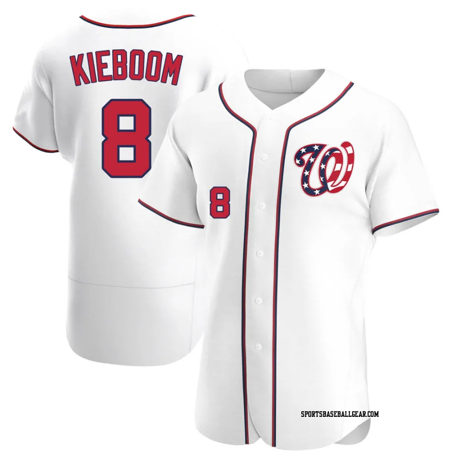 Carter Kieboom Men's Washington Nationals White Authentic Alternate Jersey