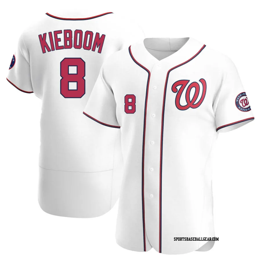 Carter Kieboom Men's Washington Nationals White Authentic Home Jersey