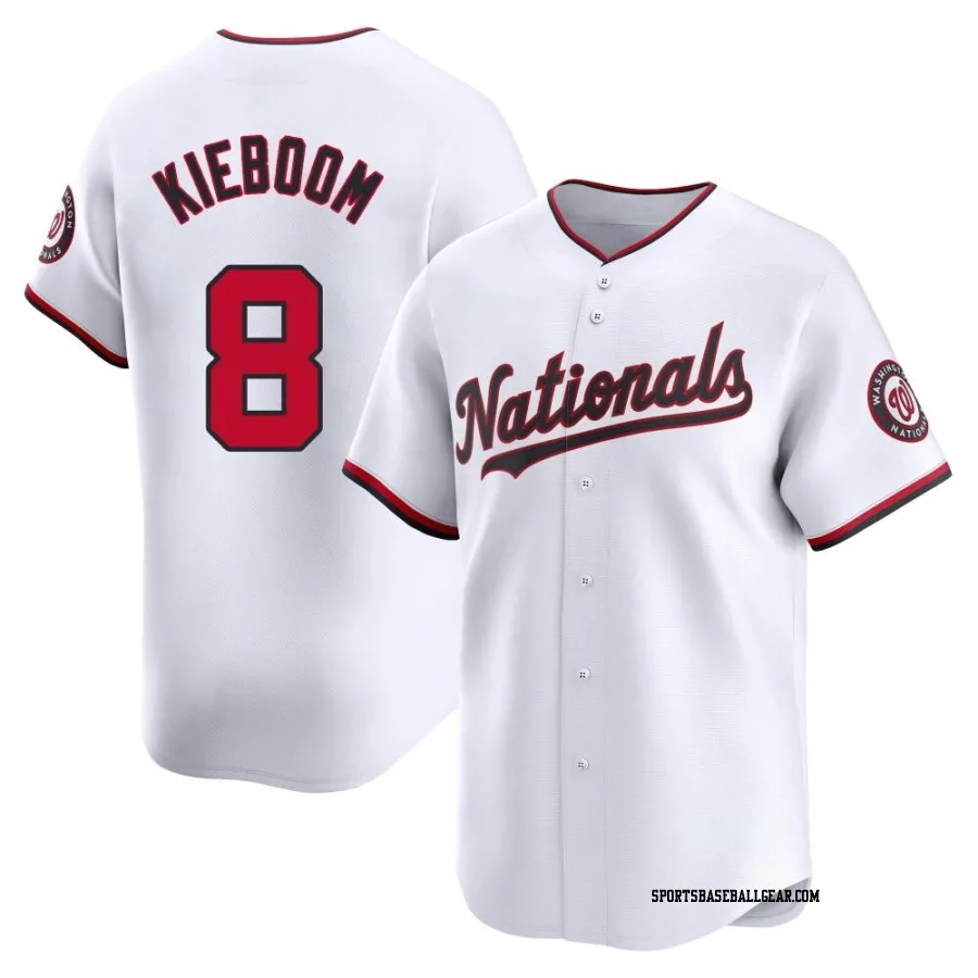 Carter Kieboom Men's Washington Nationals White Limited Home Jersey