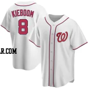 Carter Kieboom Men's Washington Nationals White Replica Home Jersey