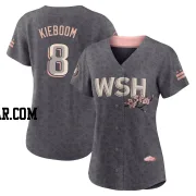 Carter Kieboom Women's Washington Nationals Gray Authentic 2022 City Connect Jersey