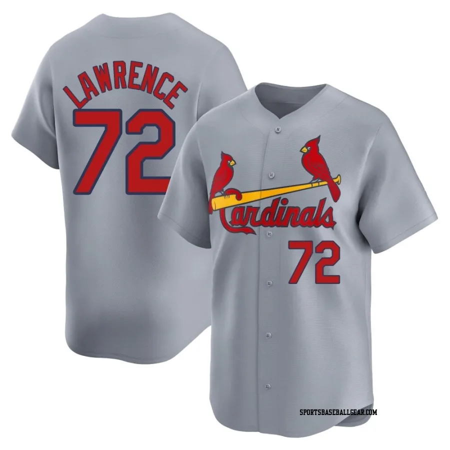 Casey Lawrence Men's St. Louis Cardinals Gray Limited Away Jersey