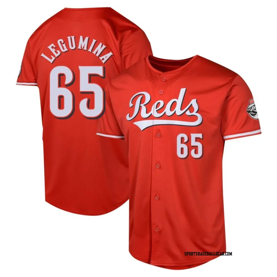 Casey Legumina Men's Cincinnati Reds Red Limited Alternate Jersey