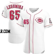 Casey Legumina Men's Cincinnati Reds White Authentic Home Jersey